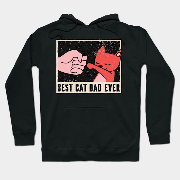Best Cat Dad Ever Hoodie by Threadded